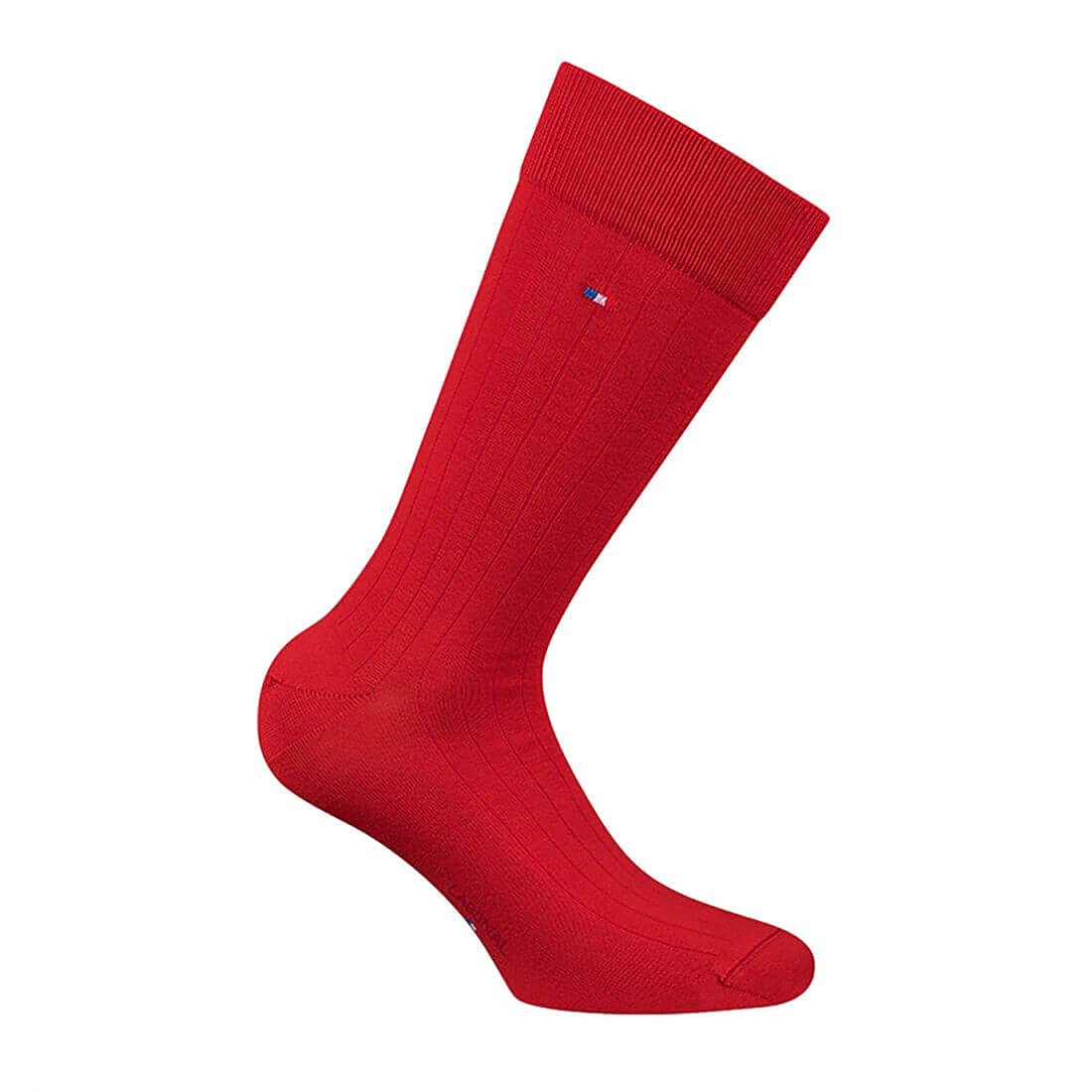 Labonal. Chaussette. unie a côtes en fils d'écosse, Fil d'écosse majoritaire. FABRIQUE EN FRANCE - HOMME. (1 paire)