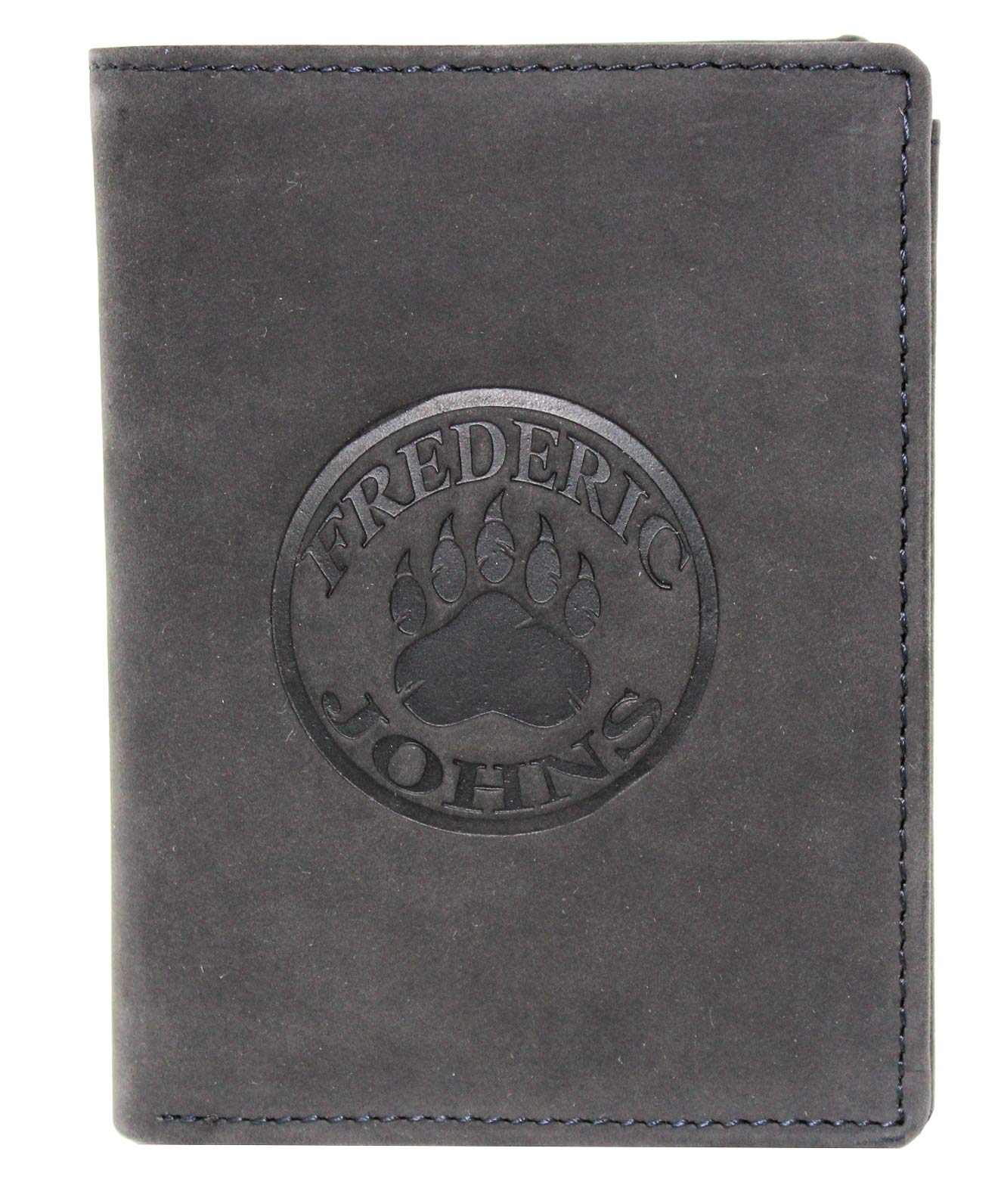 Frédéric&Johns® Portefeuille Homme en Cuir Véritable – Modèle Stone – Style Vintage – Protection RFID – Compact et Élégant – Compatible Permis de Conduire