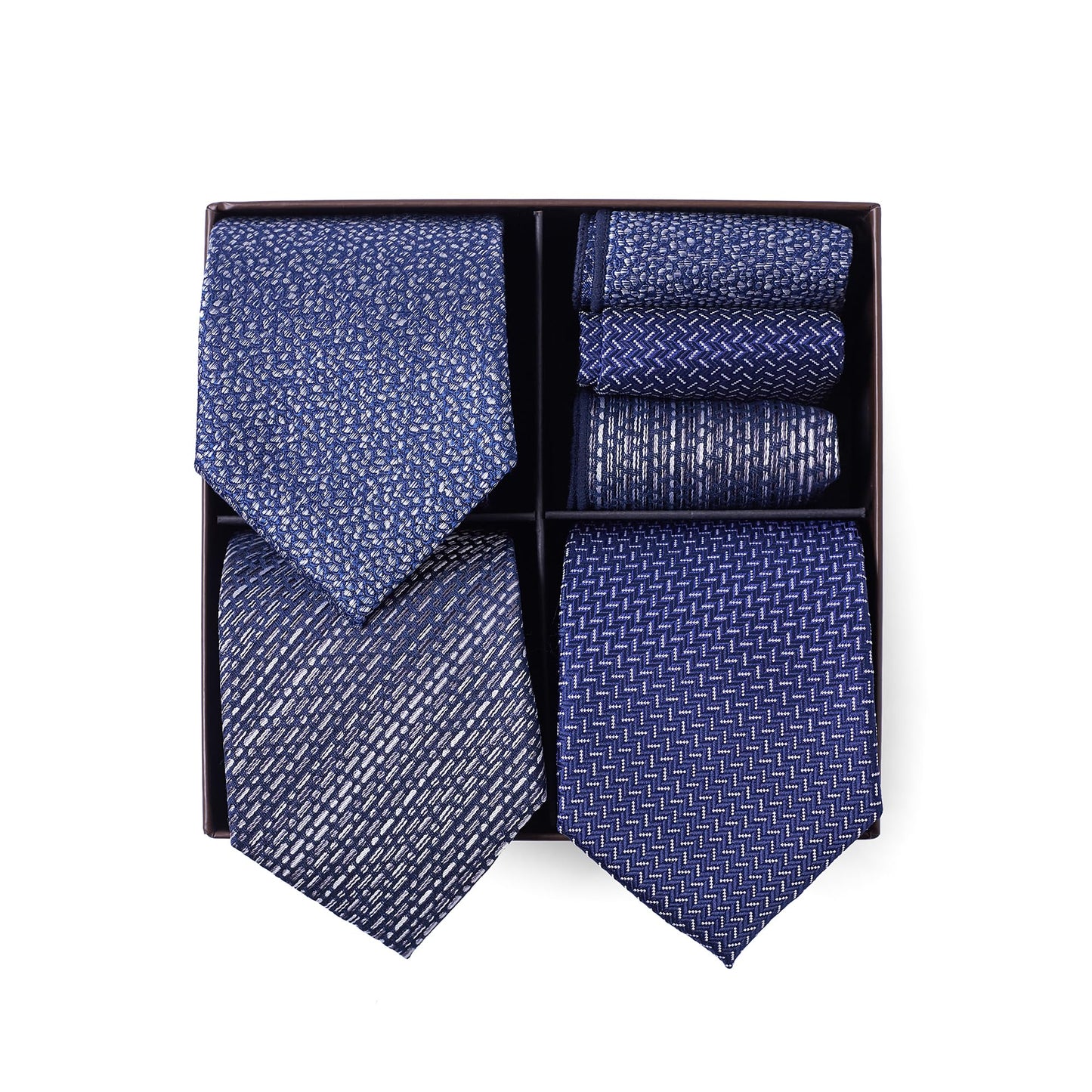 BRERA 67 - coffret cadeau homme 3 cravates et 3 mouchoirs de poche, homme accessoire costume, pochette homme avec cravate, cadeau homme original mariage