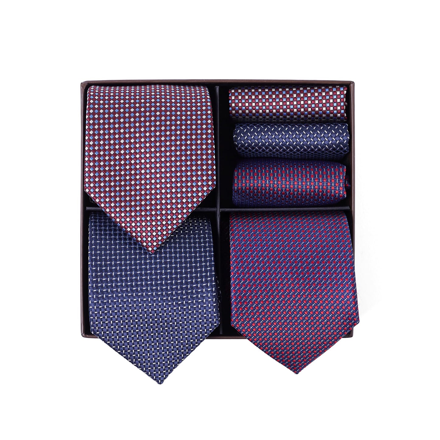 BRERA 67 - coffret cadeau homme 3 cravates et 3 mouchoirs de poche, homme accessoire costume, pochette homme avec cravate, cadeau homme original mariage