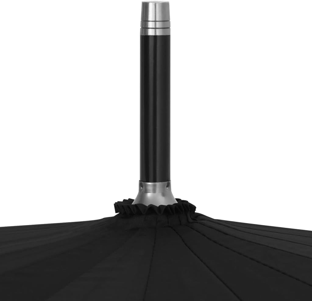Toshilian Parapluie Canne, Parapluie Homme Long Parapluie de Golf Parapluie automatique Noir 120 cm