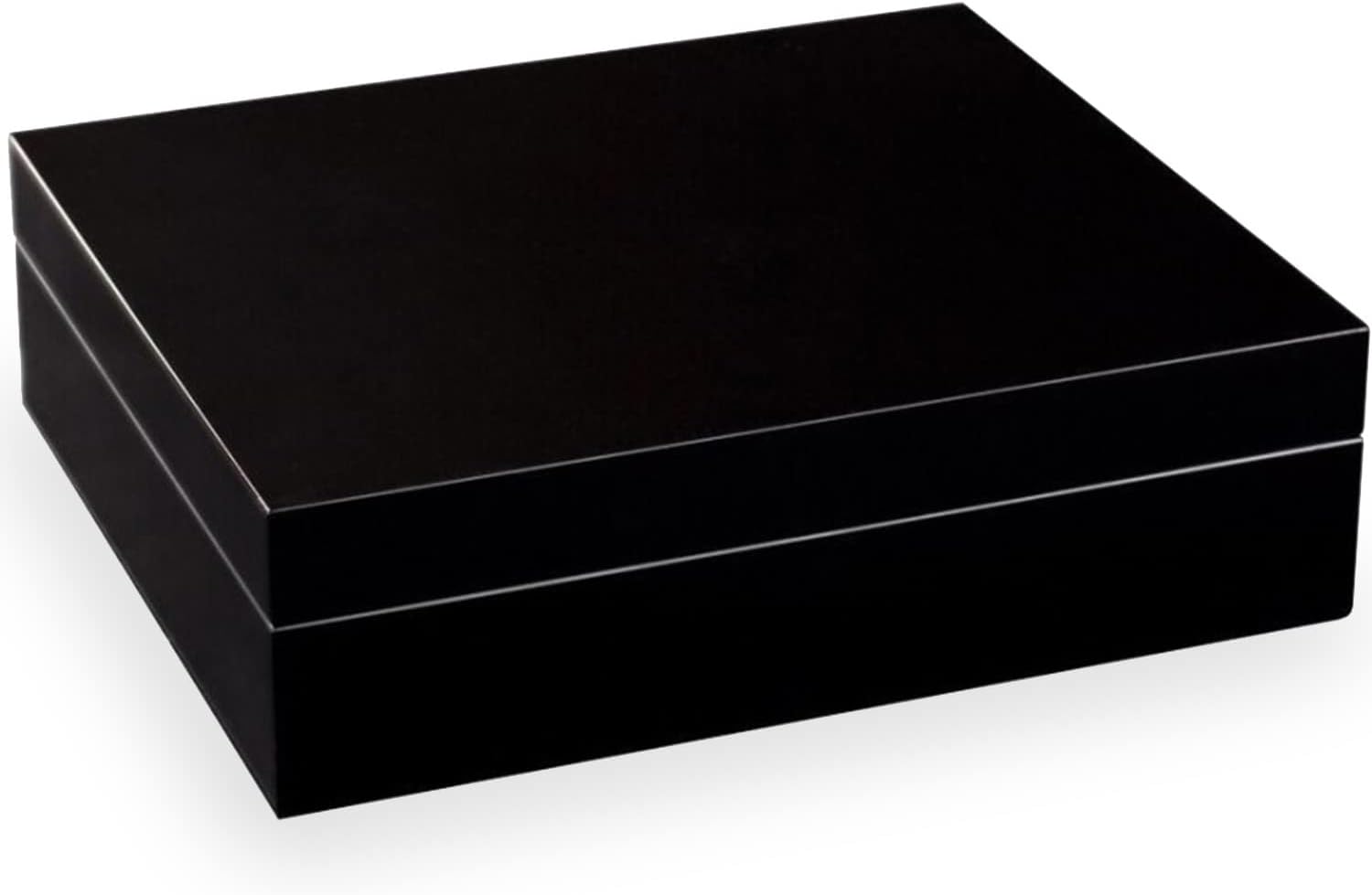 adorini Torino Humidor - Deluxe en Noir | hygromètre Cheveux de Haute précision pour Le Stockage de 30 cigares | boîte à cigares pour réguler l'humidité