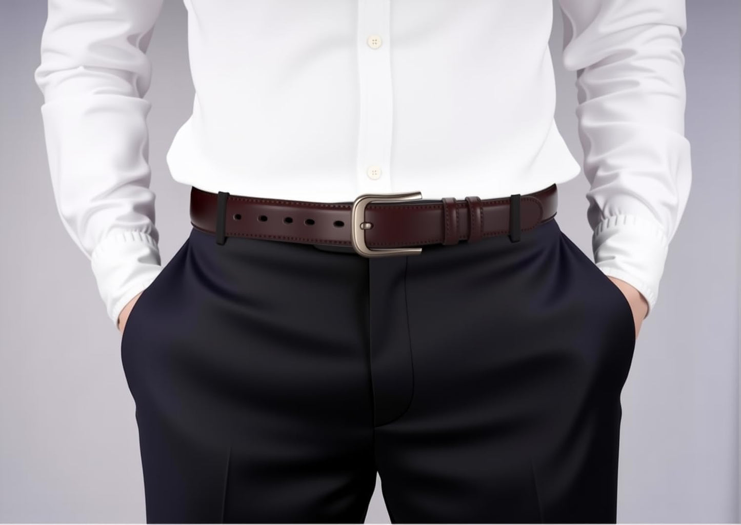 TEAMMAO Ceinture Homme Cuir Ceintures Noir Grande Taille 110CM-200CM Affaires Jeans Pantalon de Travail Ceinture 3,8CM de Large avec Boîte Cadeau.