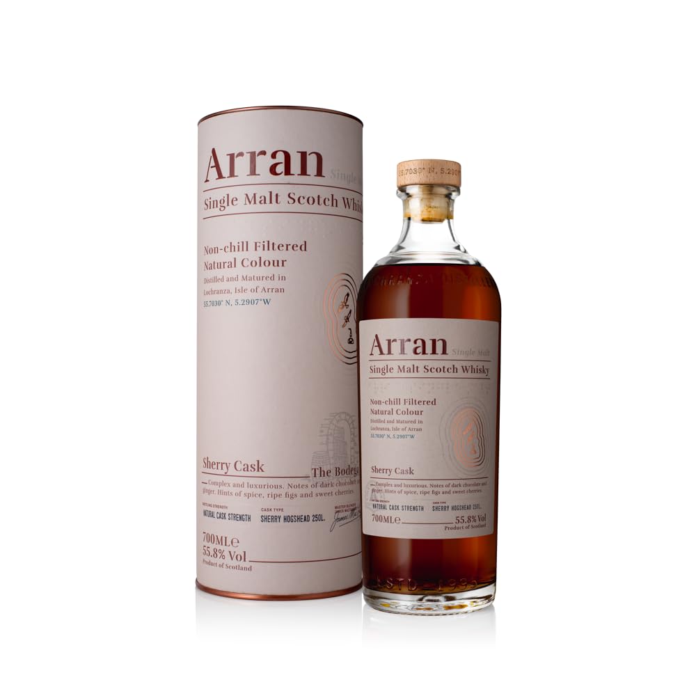 Arran - Amarone Cask Finish - Whisky Single Malt - Notes de cerise & chocolat - Origine : Écosse/Highlands-Arran - 50 % Alcool - 70 cl
arran amarone cask finish 70cl, single malt arran bottle