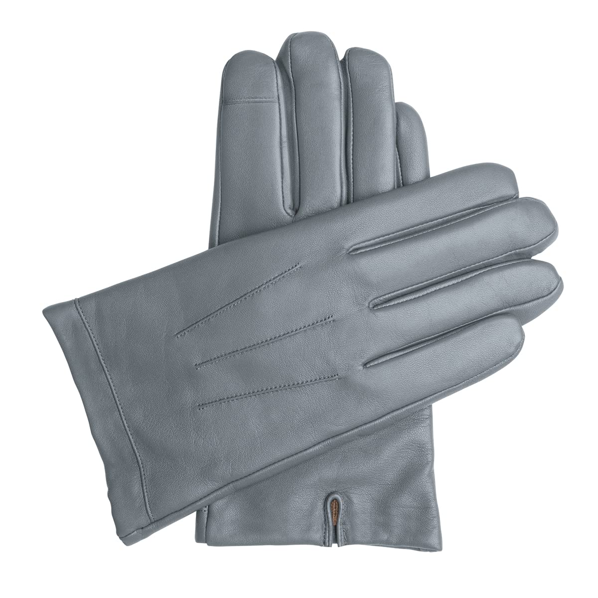 Downholme Gants Tactiles en Cuir pour Homme avec Doublure en Cachemire