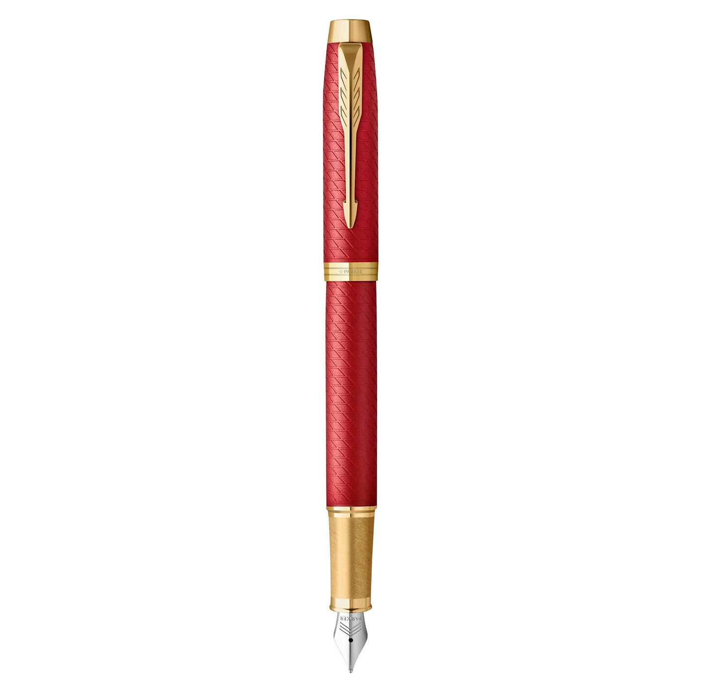 Coffret Parker IM Duo | Stylo Plume, stylo bille et étui à Stylo | Finition acier inoxydable avec garnitures chromées | Pointe moyenne | Recharges d’encre bleue | Le cadeau de fin d’études idéal