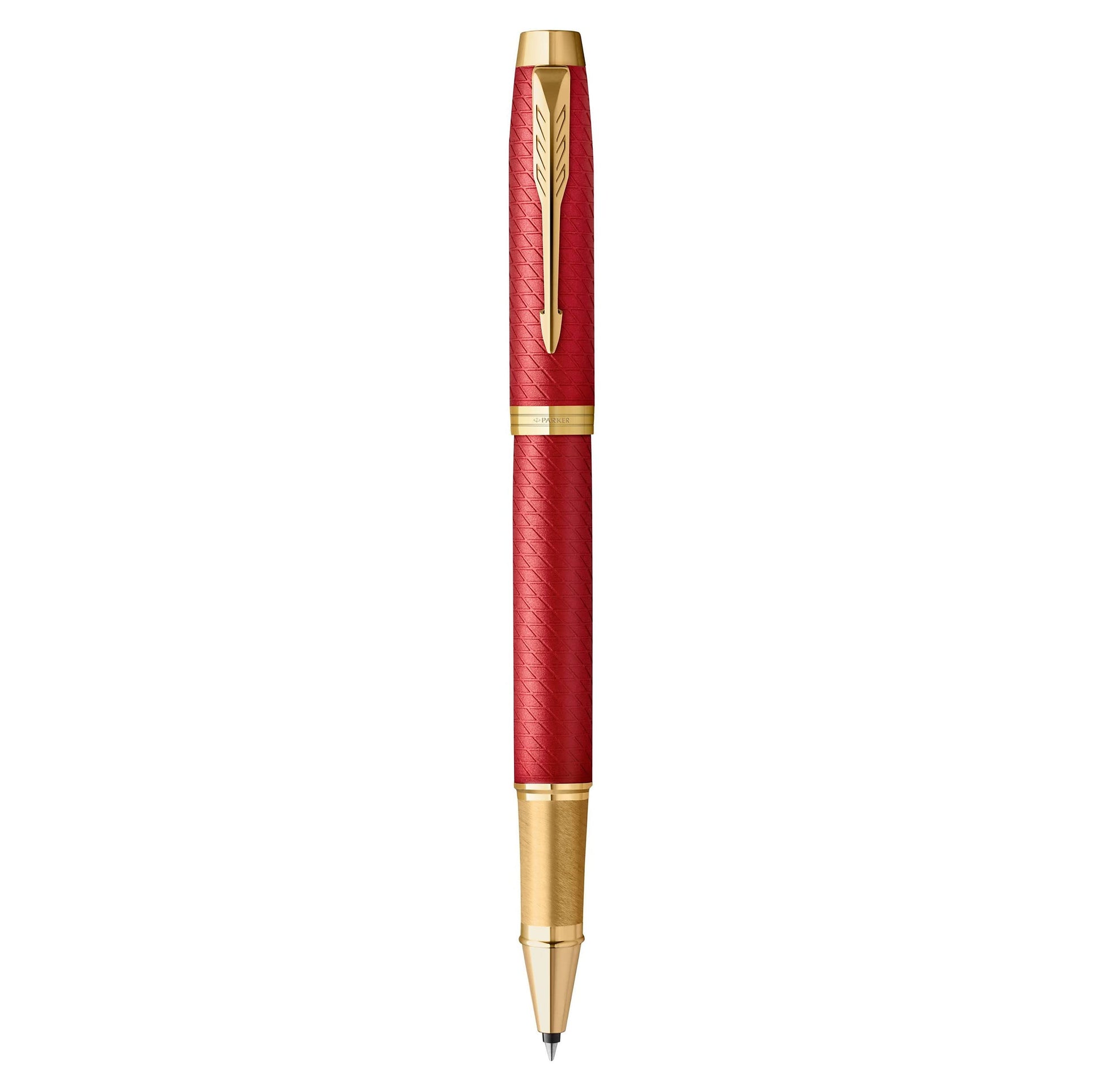 Coffret Parker IM Duo | Stylo Plume, stylo bille et étui à Stylo | Finition acier inoxydable avec garnitures chromées | Pointe moyenne | Recharges d’encre bleue | Le cadeau de fin d’études idéal