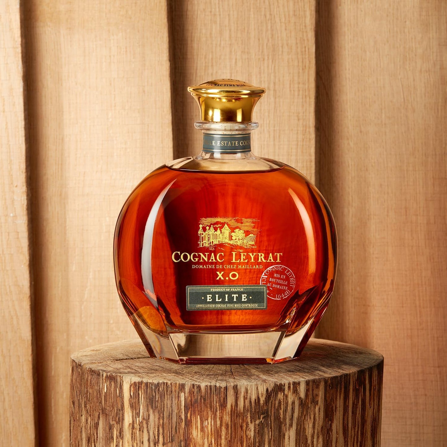 Leyrat, Coffret Cognac XO Elite carafe 70cl, 40% alc, Single Estate Cognac Cru Fins Bois, en coffret
Cognac Leyrat XO Elite servi en digestif
