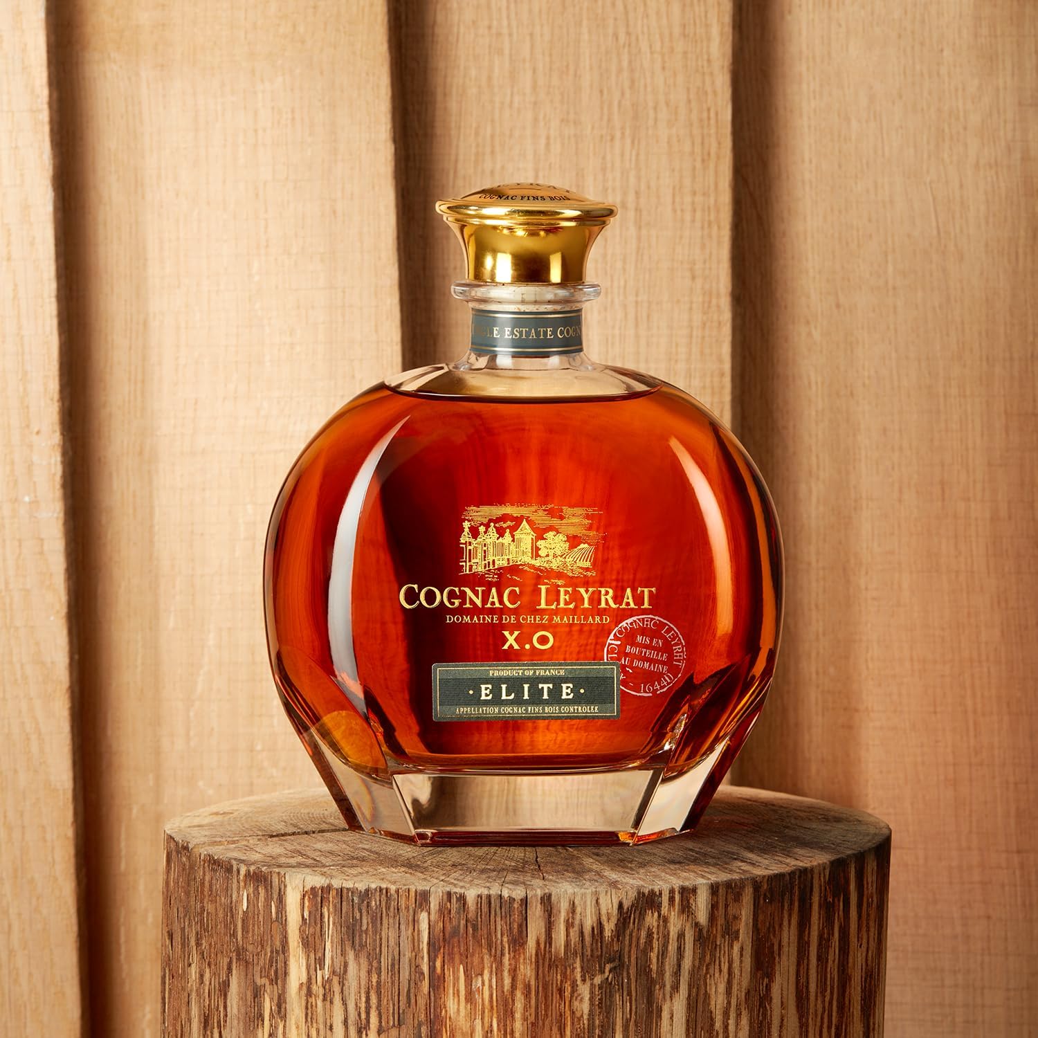 Leyrat, Coffret Cognac XO Elite carafe 70cl, 40% alc, Single Estate Cognac Cru Fins Bois, en coffret
Cognac Leyrat XO Elite servi en digestif