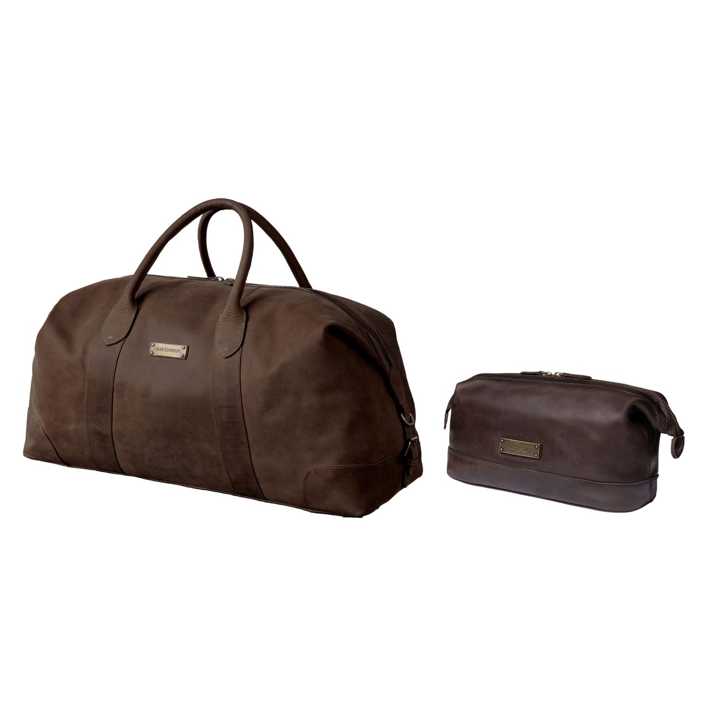 DRAKENSBERG Sac De Voyage Cuir 'David' - Grand Sac Weekend Homme, Fait Main, Extensible, Design Safari Vintage, 60L - Marron-Cognac, DR00326