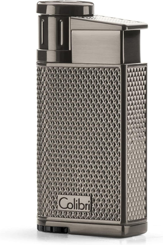 Briquet Colibri Evo Jet Flame | Allume-Cigare et Cigarettes | Résistant au Vent | Fonctionne avec du Butane (Non Inclus) | Coffret Cadeau élégant | Garantie de Deux Ans