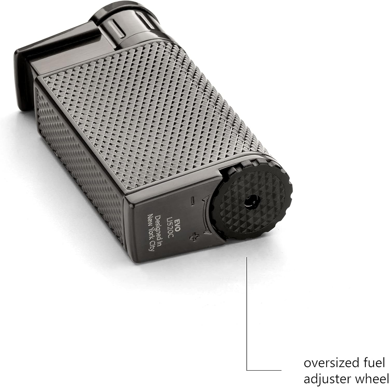 Briquet Colibri Evo Jet Flame | Allume-Cigare et Cigarettes | Résistant au Vent | Fonctionne avec du Butane (Non Inclus) | Coffret Cadeau élégant | Garantie de Deux Ans