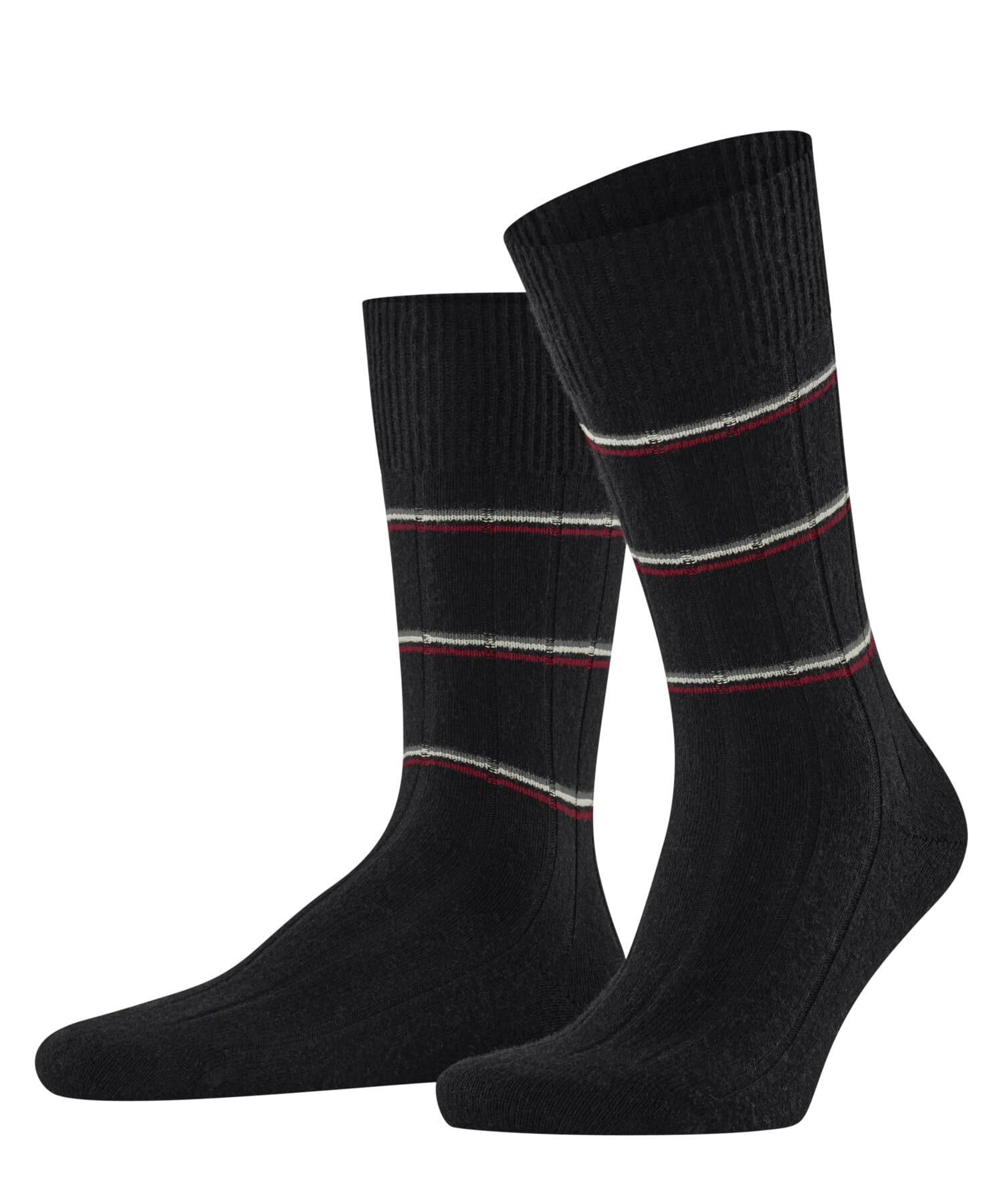 FALKE homme Lhasa Rib chaussettes respirantes régulation climatique anti-odeur durables laine cachemire épaisses chaudes couture plate aux orteils tenues décontractées et travail 1 paire
