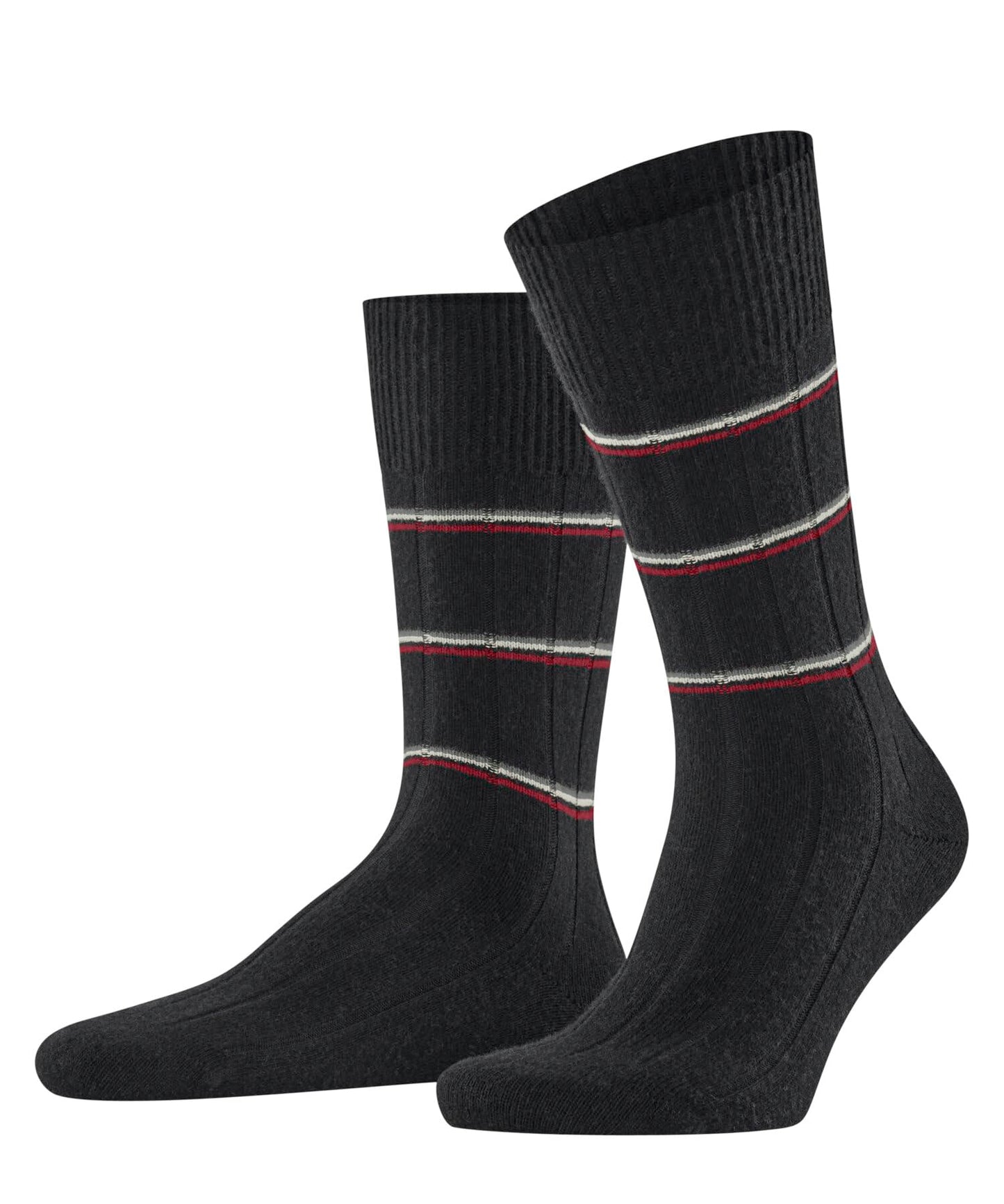 FALKE homme Lhasa Rib chaussettes respirantes régulation climatique anti-odeur durables laine cachemire épaisses chaudes couture plate aux orteils tenues décontractées et travail 1 paire