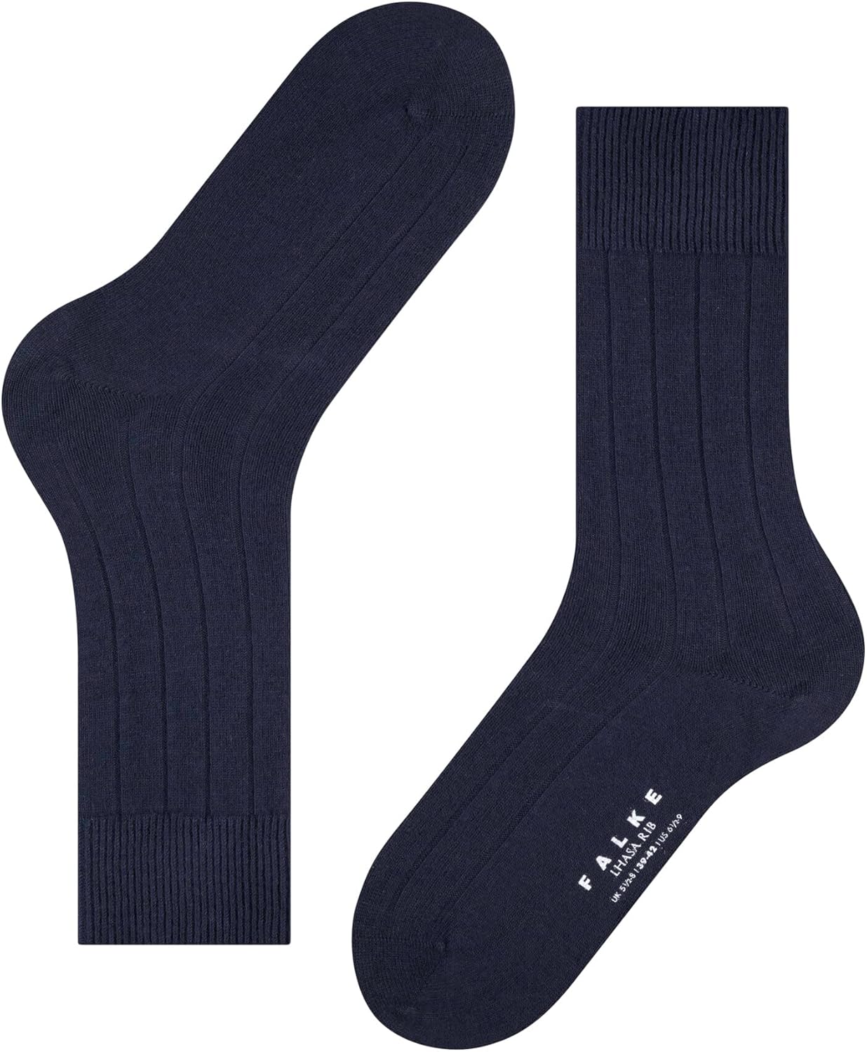 FALKE homme Lhasa Rib chaussettes respirantes régulation climatique anti-odeur durables laine cachemire épaisses chaudes couture plate aux orteils tenues décontractées et travail 1 paire