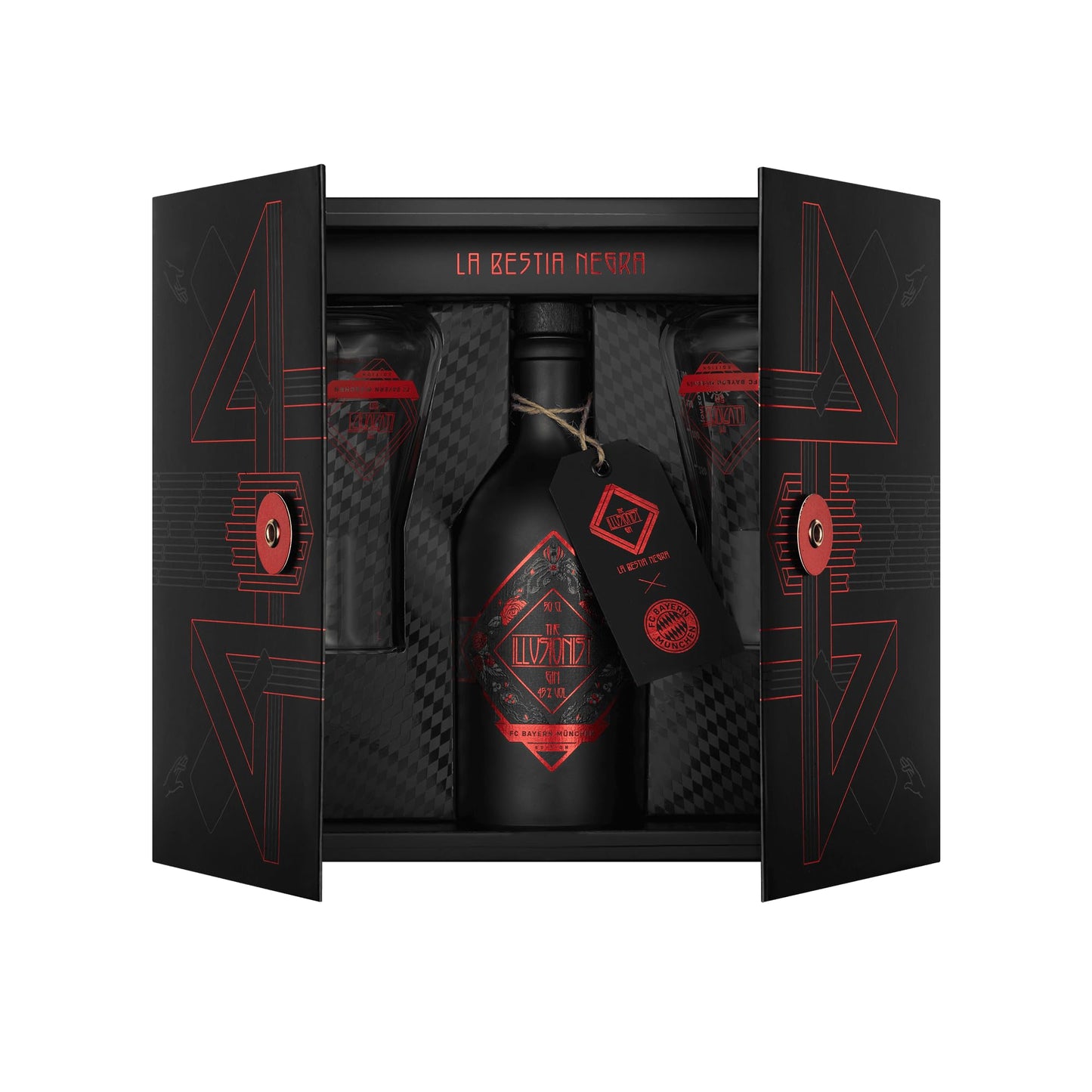 The Sentinel Artefakt Set cadeau | The Sentinel Scented Rum | Set cadeau premium avec 2 verres & livre de cocktails | 100% BIO | PX Sherry | 41% vol. | bouteille individuelle de 500ml