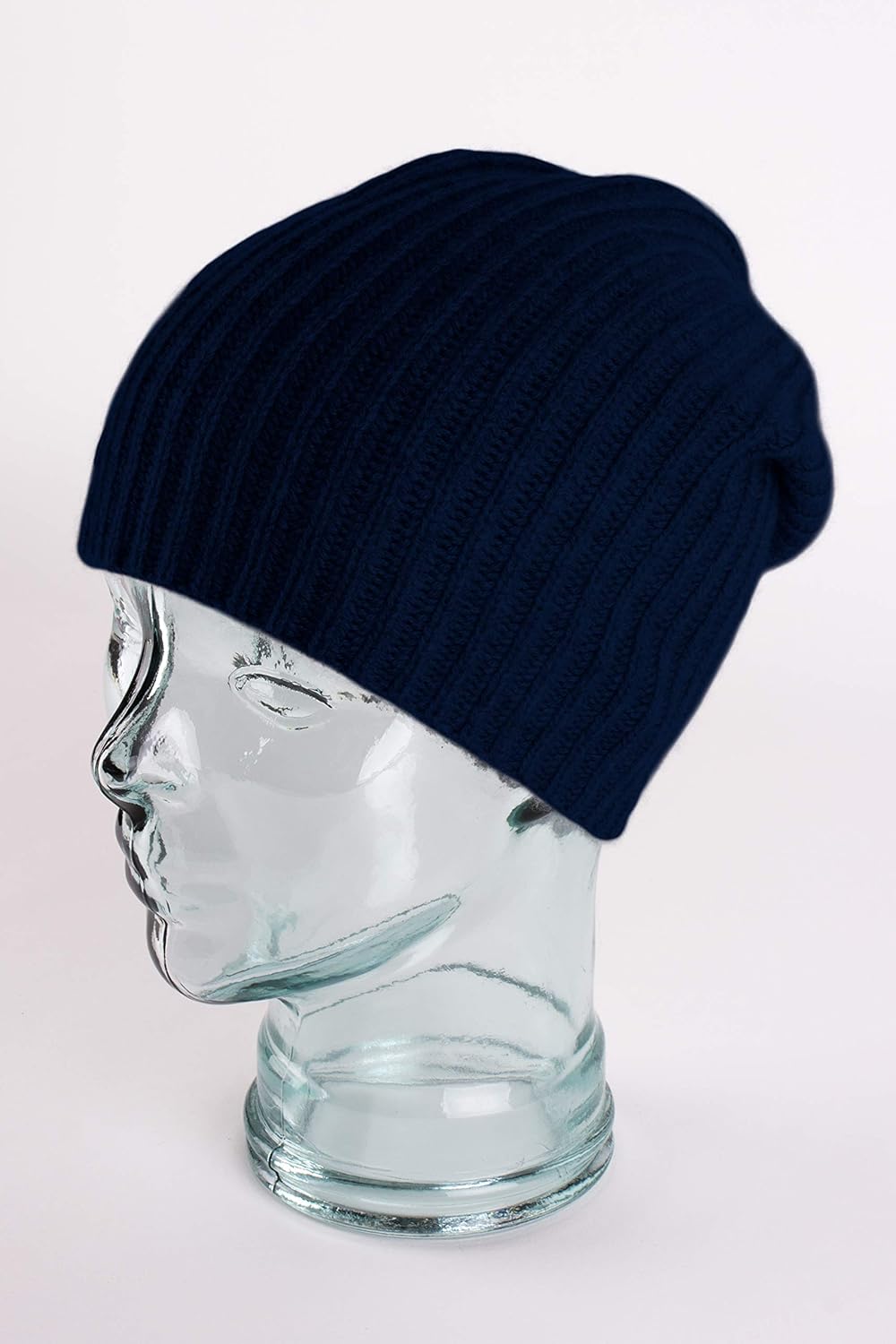 Love Cashmere Bonnet en Maille Côtelée pour Homme 100% Cachemire - Fait Main à Écosse