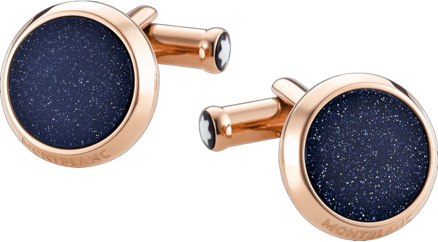 MONTBLANC MB112908, Brand New Iconic Cufflinks MB-112908 Men's Gold Color Stainless-Steel Mixte, 2