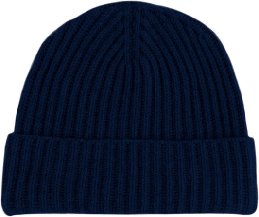 Love Cashmere Bonnet en Maille Côtelée pour Homme 100% Cachemire - Fait Main à Écosse