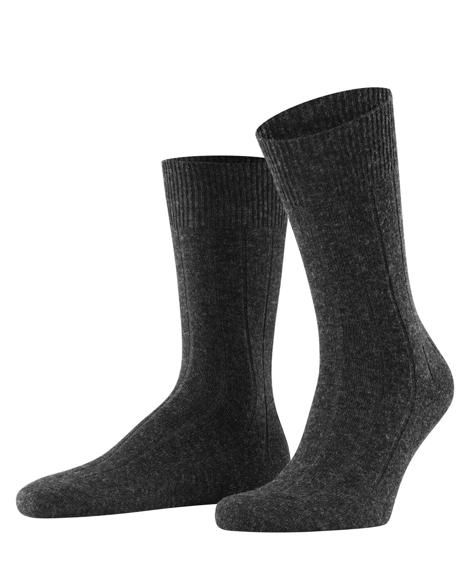 FALKE homme Lhasa Rib chaussettes respirantes régulation climatique anti-odeur durables laine cachemire épaisses chaudes couture plate aux orteils tenues décontractées et travail 1 paire