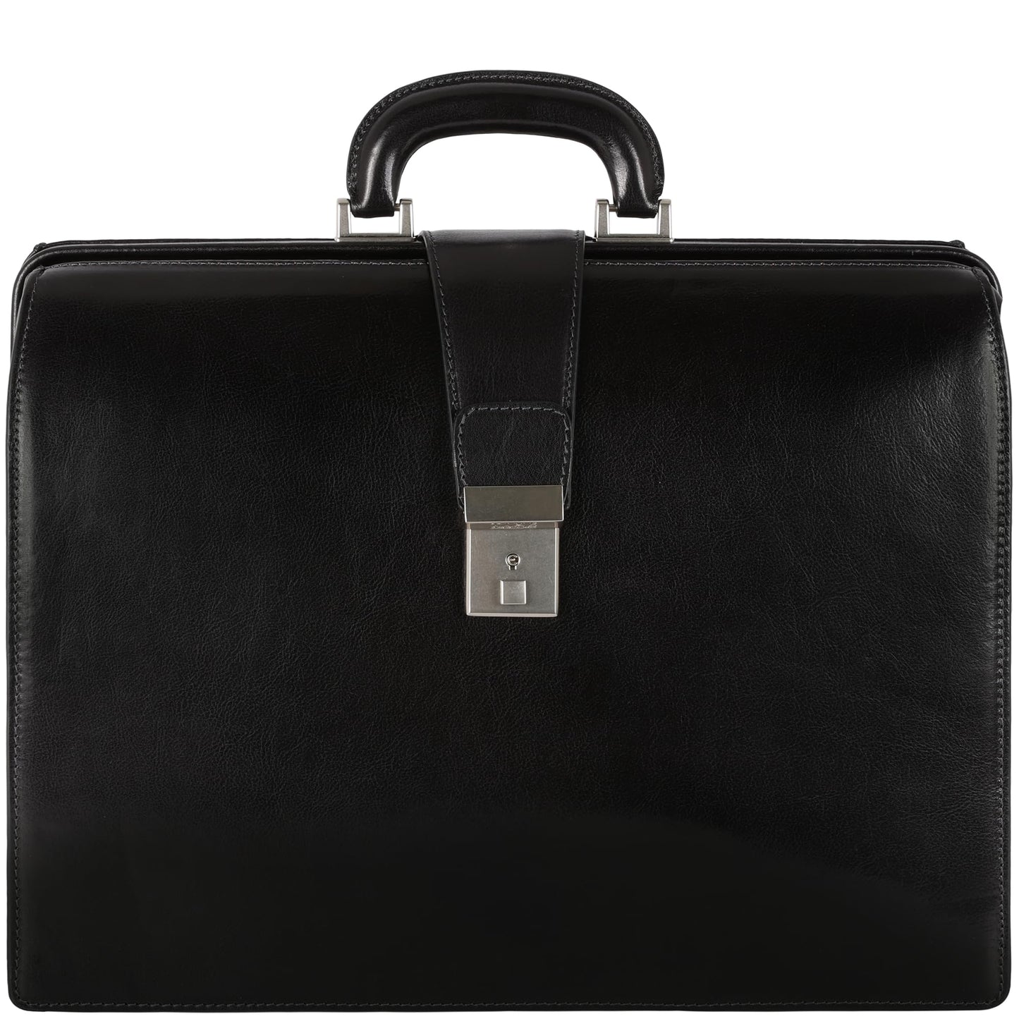 Time Resistance Porte Document Homme en Cuir, Sac Bandoulière en Cuir Pleine Fleur Fabriqué à la Main en Italie pour Ordinateur Portable Cartable Homme
