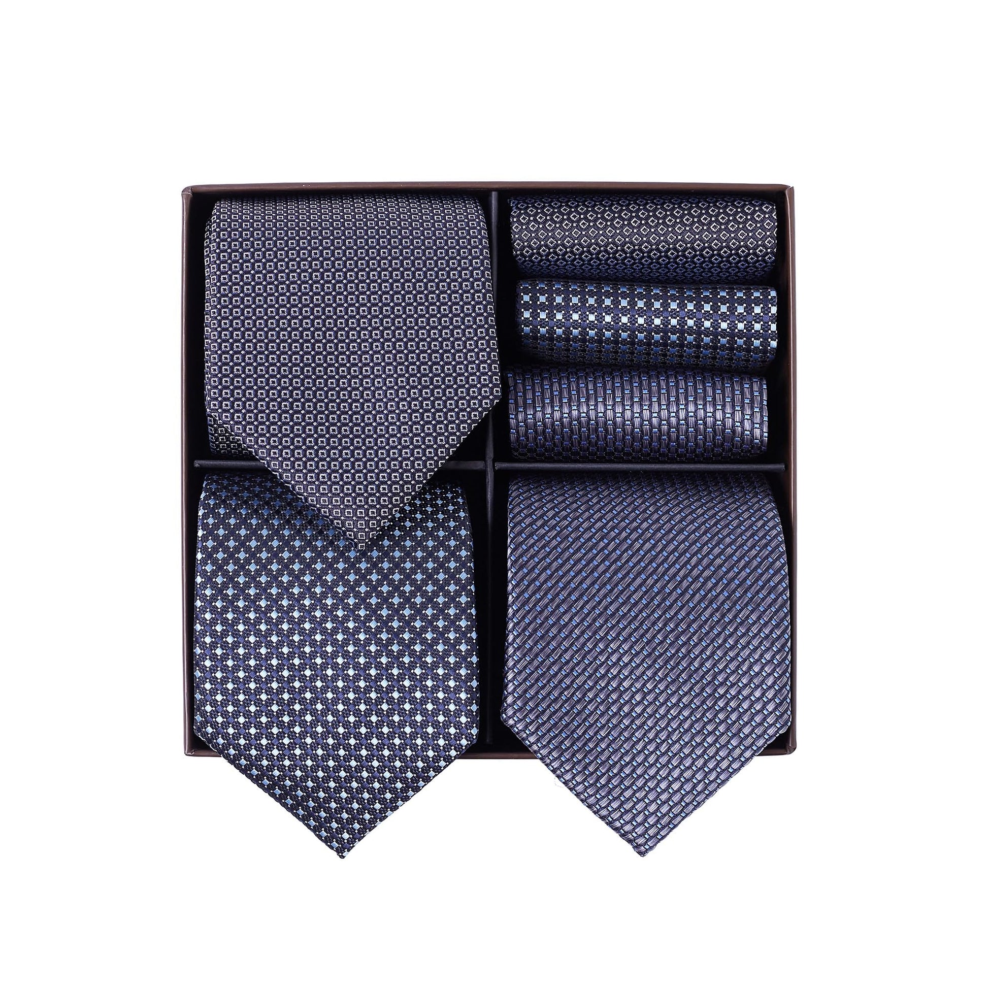 BRERA 67 - coffret cadeau homme 3 cravates et 3 mouchoirs de poche, homme accessoire costume, pochette homme avec cravate, cadeau homme original mariage