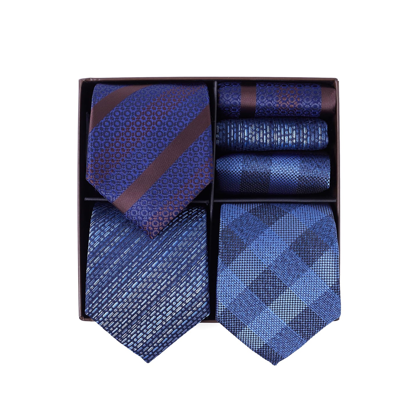 BRERA 67 - coffret cadeau homme 3 cravates et 3 mouchoirs de poche, homme accessoire costume, pochette homme avec cravate, cadeau homme original mariage