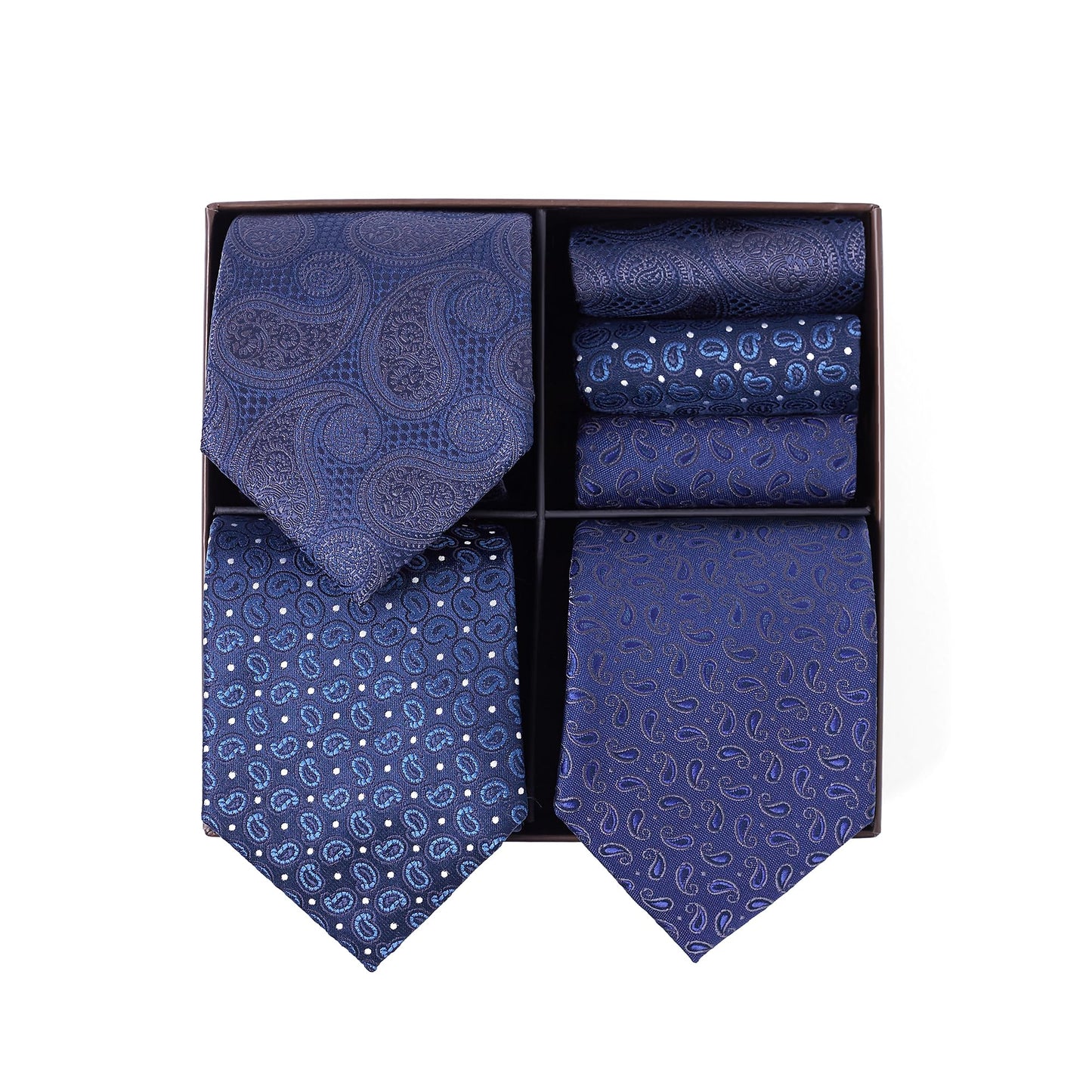 BRERA 67 - coffret cadeau homme 3 cravates et 3 mouchoirs de poche, homme accessoire costume, pochette homme avec cravate, cadeau homme original mariage